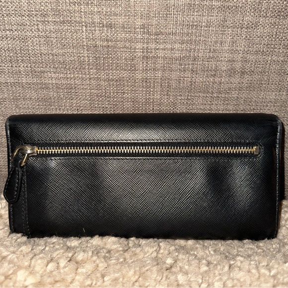 Prada 🖤 Ribbon Long wallet w Snaps - Picture 2 of 11